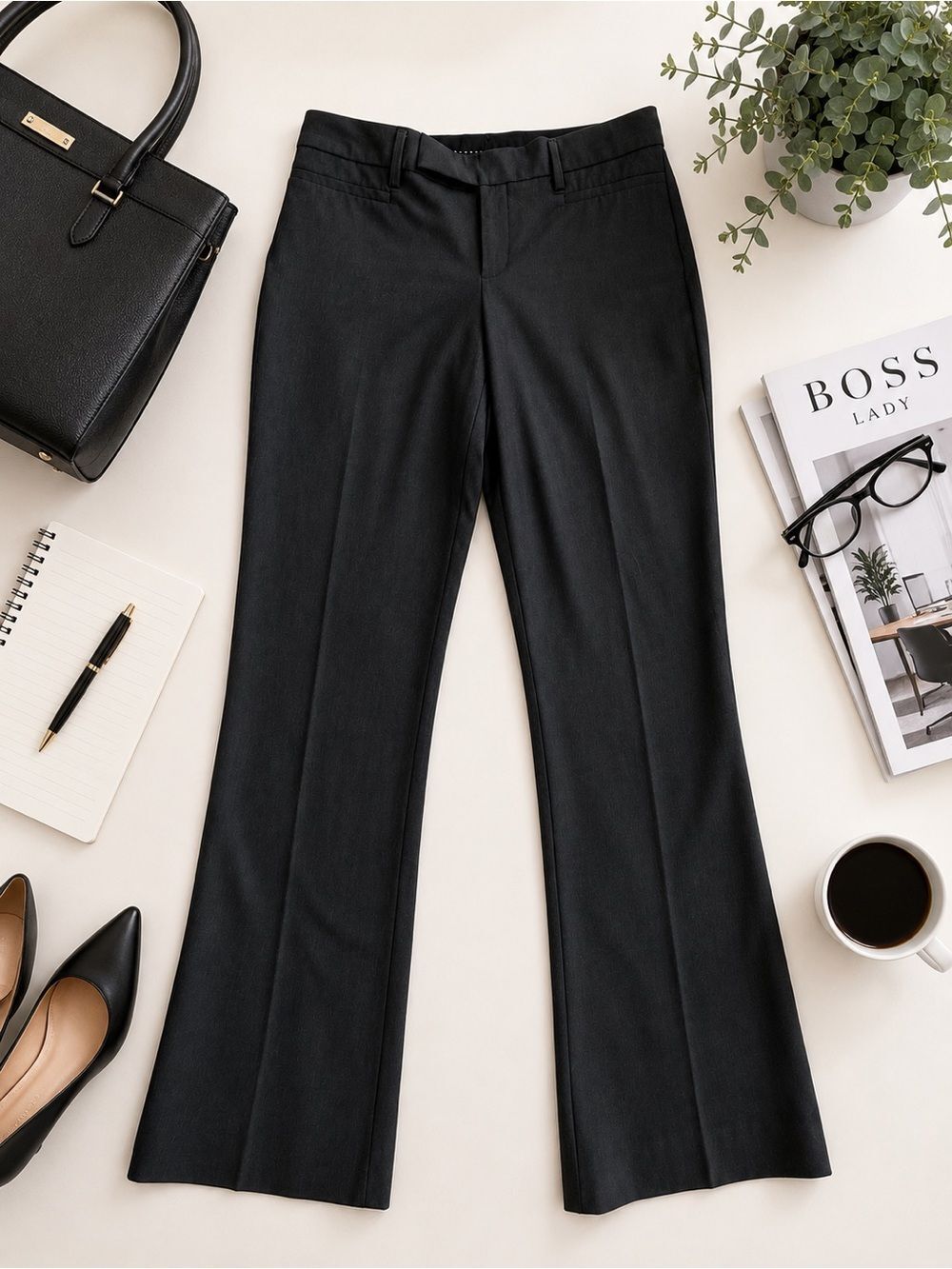 Gap Modern Boot Black Stretch Dress Pants Women’s Size 4R Career Office
